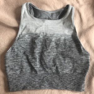 Lululemon grey High Neck Bra/Crop